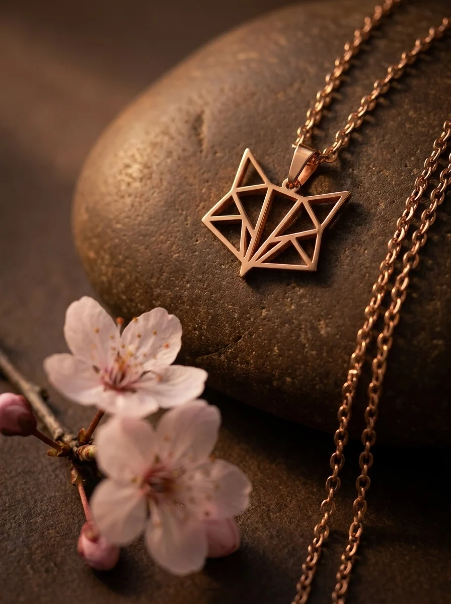 Colgante Kage en oro rosa